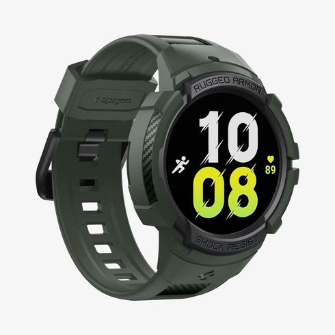 ACS06488 - Galaxy Watch 6 Classic (47mm) Case Rugged Armor Pro in black showing the front